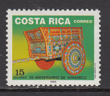 1992 Costa Rica Culture Cart Complete Set Of 1 MNH - Costa Rica