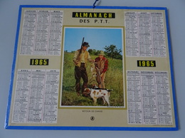 Almanach Ptt  De 1965  Retour De Chasse - Grand Format : 1961-70