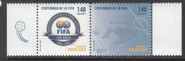 1991 Costa Rica World Cup Football Pair Complete  MNH - Costa Rica