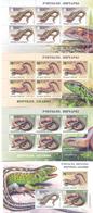 2018. Belarus, Lizards, 3 Sheetlets + S/s, Mint/** - Belarus