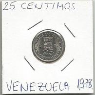 A7 Venezuela 25 Centimos 1978. - Venezuela