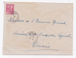 ENVELOPPE POUR TUNIS DU 27/08/1948 - Briefe U. Dokumente