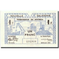 Billet, Nouvelle-Calédonie, 1 Franc, 1943, 1943-03-29, KM:55a, SUP+ - Nouméa (New Caledonia 1873-1985)