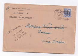 ENVELOPPE DE TUNIS POUR LA SOUKRA DU 02/06/1937 - Lettres & Documents