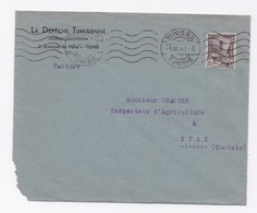 ENVELOPPE DE TUNIS POUR SFAX DU 01/11/1940 - Cartas & Documentos