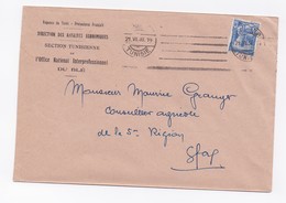 ENVELOPPE DE TUNIS POUR SFAX DU 21/07/1938 - Briefe U. Dokumente