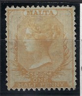 ⭐ Malte - YT N° 1 A * - Neuf Avec Charnière - Papier Bleuté - SG N* 1 - 1860 ⭐ - Malte (...-1964)