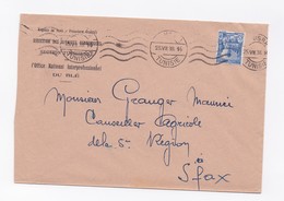 ENVELOPPE DE TUNIS POUR SFAX DU 25/07/1938 - Cartas & Documentos