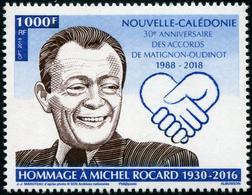 Nouvelle-Calédonie 2018 - Hommage à Michel Rocard  - 1 Val Neufs // Mnh - Unused Stamps