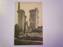 MEHUN-sur-YEVRE  (Cher)  :  Les TOURS En Ruines   1925   XXX - Mehun-sur-Yèvre