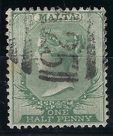 ⭐ Malte - YT N° 5 - Oblitéré - Fil. Renversé - 1885 ⭐ - Malta (...-1964)