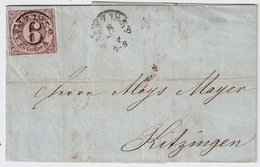 1852, Nr. 9, Vollrandig, Orts-Stp. " MAINZ " Selten Mit Orts-Stp. , #a1859 - Storia Postale