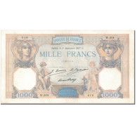 France, 1000 Francs, 1 000 F 1927-1940 ''Cérès Et Mercure'', 1927-09-01, TTB - 1 000 F 1927-1940 ''Cérès Et Mercure''