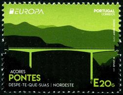 Açores 2018 -  Europa 2018, Ponts - 1 Val Neuf // Mnh - 2018