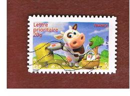 FRANCIA (FRANCE) -  YV 4091     -  2007 SMILES: HUMOROUS COW     - USED - Gebruikt