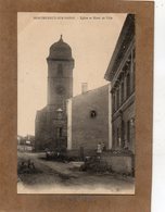 CPA - MONTHUREUX-sur-SAÔNE (88) - Aspect Du Quartier De L'Eglise Et De L'Hôtel De Ville En 1917 - Monthureux Sur Saone