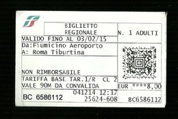 Biglietto Ferroviario Italia - Regione Lazio 1 - Europe