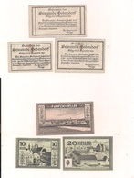 3 Notgeldscheine Bodendorf 10, 20 + 50 H - Mezclas - Billetes