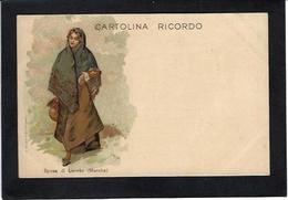 CPA Italie Italia Litho Non Circulé Dos Non Séparé Costume - Otros & Sin Clasificación