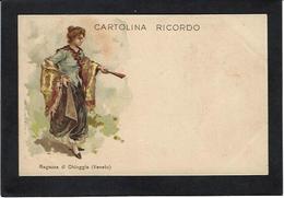 CPA Italie Italia Litho Non Circulé Dos Non Séparé Costume - Chioggia