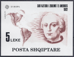 EUROPA CEPT - ALBANIA1992 Hoja Bloque - MNH ** - 1992