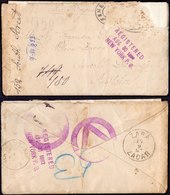 USA- BILOXI  MISS. - Via NEW YORK REGISTERED  Via  BREMEN Carantine Postmark  To CURZOLA - 7. 7. 1877 - Missing Stamps. - …-1845 Voorfilatelie