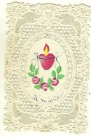 HOLY CARD - CANIVET - IMAGE PIEUSE RELIGIEUSE - DENTELLE - SANTINO - A MARIE - Devotion Images