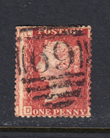Delcampe - Great Britain 1858-79 Perf 1 Penny Red, Plate 124, Sc# ,SG 43 - Gebraucht