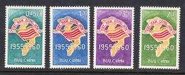 Vietnam 1960 5th Anniversary Republic, Mint No Hinge, Sc# 146-149 - Vietnam