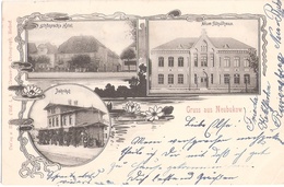 Gruss Aus NEUBUKOW Mecklenburg Zwischen Wismar + Kröpelin Bahnhof Schule Hotel Schönrock Jugendstil 27.1.1901 - Kuehlungsborn