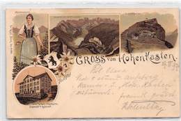 Gruss Vom Hohenkasten - Appenzellerin - 1897 - Litho. - Appenzell