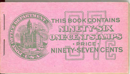 UNITED STATES (USA), 1917, Booklet 54, 73c, Michel 0-32C - 1. ...-1940