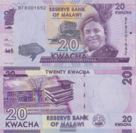 Malawi Pick-number: 63c Uncirculated 2016 20 Kwacha - Malawi