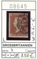 Grossbritannien - Great Britain - Grand Bretagne - Michel 3 -  Oo Oblit. Used Gebruikt - Used Stamps