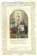 HOLY CARD - CANIVET  - IMAGE PIEUSE RELIGIEUSE - DENTELLE - SANTINO - TRES ANCIEN 1850/1859 - Devotion Images