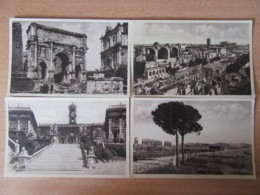 Italie - Lot De 4 CPA De Rome / Roma Dont Campidiglio, Foro Romana, Etc... - Cartes Non-circulées - Collezioni & Lotti