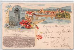 Gruss Aus Rheinfelden - Hoffmanns Stärkefabriken Salzuflen - Litho 1899 - Rheinfelden