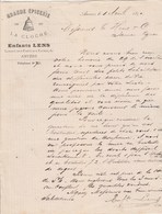 Belgique Facture Lettre Illustrée 1/4/1890 Enfants LENS Grande Epicerie LA CLOCHE  à ANVERS - 1800 – 1899