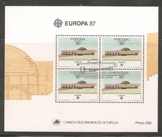 Madeira + Acores Cancelled (o);  2 Blocks      (por006) - 1987