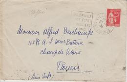 France Oblitération Daguin Calvados Villerville 1934 - 1921-1960: Modern Period