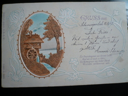 Gruss Aus Schwarzenbek " Flour Mill " Fine Embossed Used 1902 - Schwarzenbeck