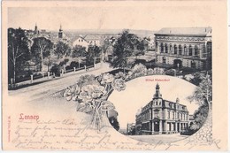 LENNEP Remscheid Hotel Kaiserhof Jugendstil Bahnpost CÖLN REMSCHEID ZUG 141 21.4.1904 Nach Neuss - Remscheid