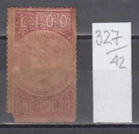 42K327 / L 100 - NEW SOUTH WALES STAMP DUTY - ONE POUND , Revenue Fiscaux Steuermarken Fiscal , Australia Australie - Revenue Stamps