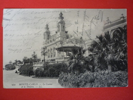 MONTE CARLO - LE CASINO ET LE THEATRE 1907 - Monte-Carlo