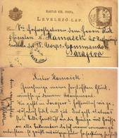 Hungary Card Brasov-Sarajevo ... Ak410 - Brieven En Documenten