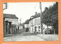 CPSM Grand Format -  St Léonard   (Oise) -  1 - Place De L'église( Voir Avilly St Léonard ) Auto,voiture Simca Aronde - Thourotte