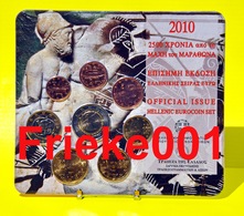 Griekenland - Grèce - Officiële Set 2010 BU Met 2 Euro Comm. - Greece