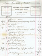 M-Facture Dieudonné Dengis-Donnay Serrurerie-Maréchalerie A Ombret-Rausa En 24-Sept-1928 - Old Professions