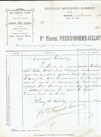 M-Facture Vve Florent Preud'homme - Gillot Vins-Liqueurs-Cigares A Wanze Le 12-Janvier-1907 - Straßenhandel Und Kleingewerbe