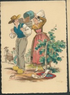 Les Costumes Dans Les  Provinces Françaises  Anjou  , Illustration   Naudy   - Gaf43 - Naudy